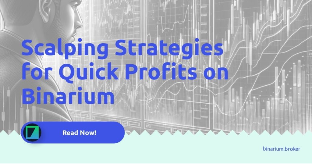 Traders analyzing charts and executing scalping strategies on Binarium for short-term profits.