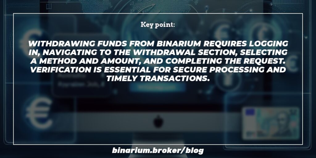 Withdraw Funds from Your Binarium Account