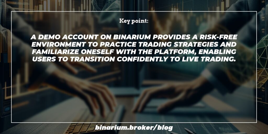 Trader successfully switching from demo to live account on Binarium.