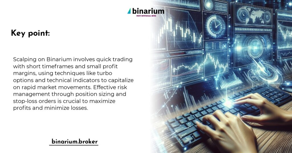 Traders engaging in scalping on Binarium's trading platform, focusing on quick profits.